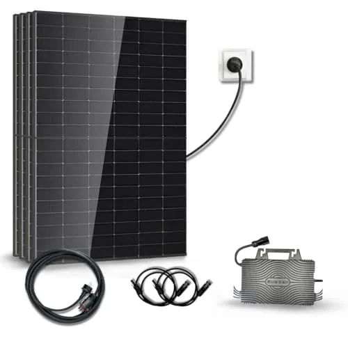 Kit solaire DMEGC 2000 Wc, 4 panneaux bifaciaux bi-verre, micro-onduleur