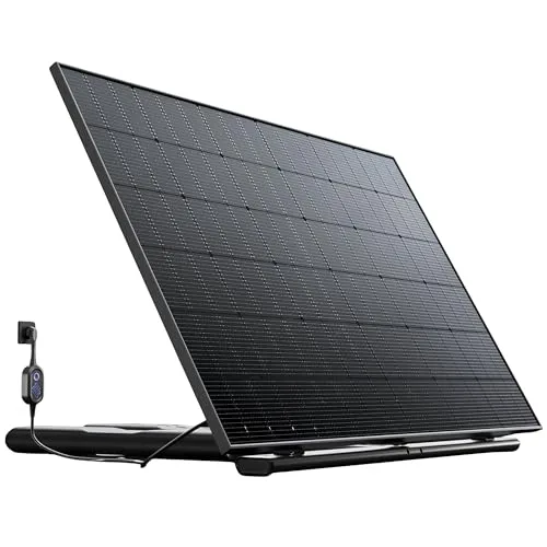 Station solaire 435 W plug & play, micro-onduleur Solenso, pied inclus